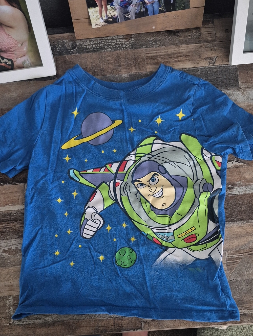 Old Navy Blue Buzz Lightyear Space Graphic Tee